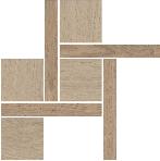 Декор Kerama Marazzi T056/SG643620 Альберони 1 мозаичный бежевый матовый обрезной 27,5x27,5x0,9