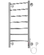 Полотенцесушитель электрический Terminus Аврора П7 400х750 справа, Хром