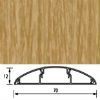 Наличник полукруглый пластиковый, с кабель-каналом Идеал, дуб