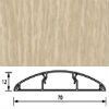 Наличник полукруглый пластиковый, с кабель-каналом Идеал, дуб светлый