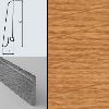 Плинтус шпонированный Burkle Дуб 80x16, 1 м.п.