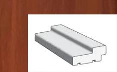 Коробка МДФ 2070х70х26мм для дверей ПВХ, П-31 Итальянский Орех