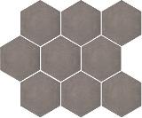 Керамогранит Kerama Marazzi SG1005N Тюрен коричневый, полотно 37х31 из 9 частей 12х10,4 12х10,4х7, 1 кв.м.