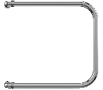 Полотенцесушитель водяной Terminus П-образный БШ (500х600) с боковым подключением