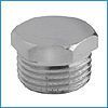 Никелированная заглушка с наружной резьбой Rinaldi