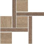 Декор Kerama Marazzi T056/SG644020 Альберони 2 мозаичный коричневый матовый обрезной 27,5x27,5x0,9