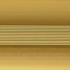 Порог (стык) Русский профиль  разноуровневый анодированный, 38*1800 мм, Золото матовое