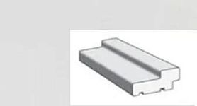 Коробка МДФ 2070х70х26мм для дверей ПВХ П-23, белый