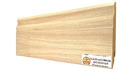 Плинтус МДФ TeckWood фигурный 100х16мм Дуб Белёный, 1 м.п.