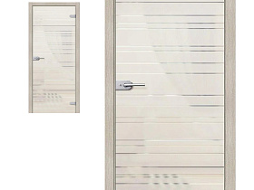 Межкомнатная дверь Браво Стеклянная Грация Белое Сатинато