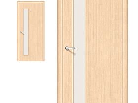 Межкомнатная дверь Браво Финиш Флекс Gost Гост-3 Л-21 (БелДуб) Magic Fog без усиления