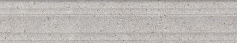 Бордюр Kerama Marazzi BLF010R Риккарди серый светлый матовый структура обрезной 40x7,3x2,7