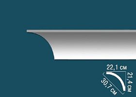 Карниз Перфект гладкий AB155 221х214х2440 мм, 1 м.п.