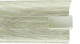 Плинтус ПВХ Winart с кабель-каналом 58 мм 826 Дуб Белло (58х22х2500 мм), 1 п.м.