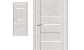 Межкомнатная дверь Браво Эко Шпон Браво-22 Look Art, стекло Magic Fog