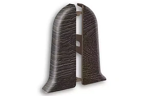 Торцевая заглушка (пара) для плинтуса Идеал Классик-85, К-П85-Тп 303 Венге темный, 85мм