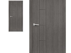 Межкомнатная дверь Браво Эко Шпон Тренд-3 Grey Veralinga