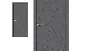 Межкомнатная дверь Браво Эко Шпон Граффити-5 Slate Art