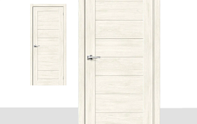 Межкомнатная дверь Браво Эко Шпон Браво-21 Nordic Oak