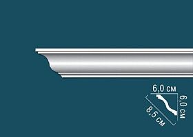 Карниз Перфект гладкий AB229 60х60х2440 мм, 1 м.п.