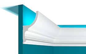 Карниз Перфект Плюс гладкий P79 55х100х2000 мм, 1 м.п.