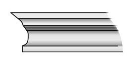 Карниз Тип-3 для дверей Браво, Т-05 (Светлый Лак)
