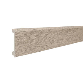 Напольный плинтус ТД Меридиан P2-113-N с тиснением, 15х80х2400 мм, 1 м.п.