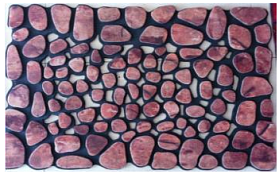 Флокированный коврик T 630, 45x75 см