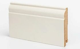 Плинтус МДФ DeArtio Премиум U 104-100 RAL 9010 (крем.) 100х16х2050, 1 м.п.