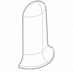 Угол наружный для плинтуса Deconika Д-П85-Нк (пластиковый с кабель-каналом) 291 Орех 85мм