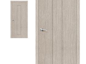 Межкомнатная дверь Браво Эко Шпон Тренд-13 3D Cappuccino