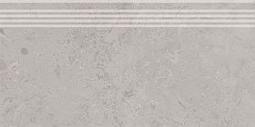Ступень Kerama Marazzi DD205220R/GR Про Лаймстоун серый натуральный обрезной 30x60x0,9 см