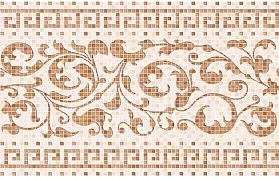 Керамическая плитка Нефрит Бильбао Декор бежевый 25х40, 1 кв.м.