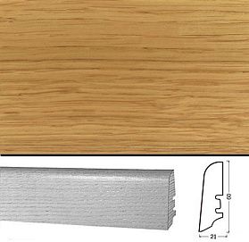 Плинтус шпонированный Tecnorivest Дуб 60х21, 1 м.п.