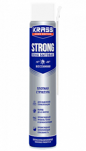 Пена монтажная KRASS Home Edition Strong Всесезонная РБ 0,7л