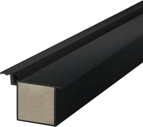 Дверная коробка INVISIBLE ОПТИМ BLACK ANOD без присадки Черный 2 стойки (2100мм, запил под 45°) и перекладина 1050мм LR