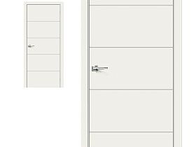 Межкомнатная дверь Браво Эмаль Граффити-1 Whitey