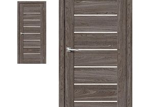 Межкомнатная дверь Браво Хард Флекс Браво-22 Ash Wood, стекло Magic Fog