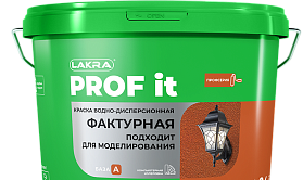 Краска фактурная ЛАКРА PROF IT, База С, 8 кг