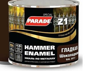 Эмаль по металлу PARADE Z1 гладкая  RAL 8017 шоколадный Л-С 0,75л