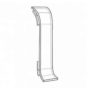 Соединитель для плинтуса Deconika Д-П70-С (пластиковый с кабель-каналом)  228 Дуб классик 70мм