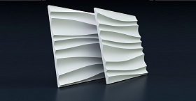 Гипсовая панель 3D Deko Волна двойная 2