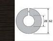 Обвод для труб Идеал 28 мм 302 Венге черный