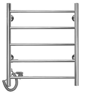Полотенцесушитель электрический Domoterm Аврора DMT 109-5 50х71 EK L, нижнее левое