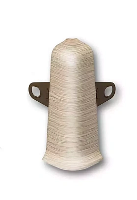 Угол наружный для плинтуса Deconika Д-П100-Нк (пластиковый с кабель-каналом) 213 Дуб северный, 100мм