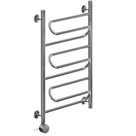 Полотенцесушитель электрический Ника CURVE 80x40, левый тэн, хром