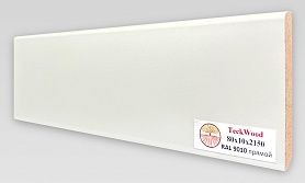 Плинтус МДФ TeckWood цветной прямой 80х10мм RAL 9010, 1 м.п.
