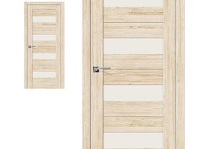 Межкомнатная дверь Браво Массив Порта-23 Без отделки, стекло Magic Fog