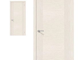 Межкомнатная дверь Браво Шпон Рондо Ф-22 БелДуб