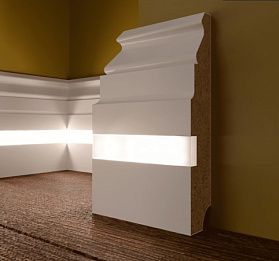 Напольный плинтус с подсветкой Evrowood PN 090 LED (100х18х2000мм), 1 м.п.